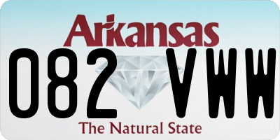AR license plate 082VWW