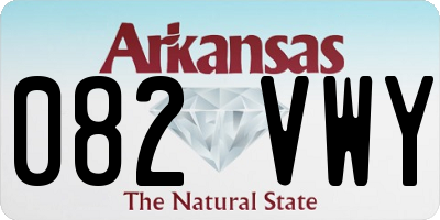 AR license plate 082VWY