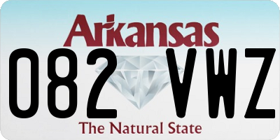 AR license plate 082VWZ