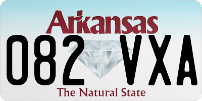AR license plate 082VXA