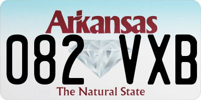 AR license plate 082VXB