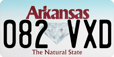 AR license plate 082VXD