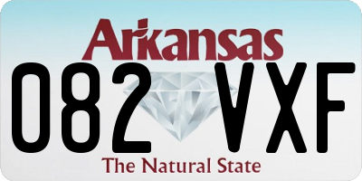 AR license plate 082VXF