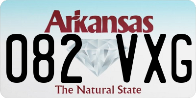 AR license plate 082VXG