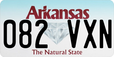 AR license plate 082VXN