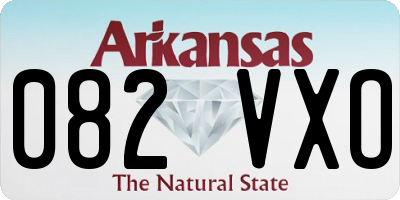 AR license plate 082VXO