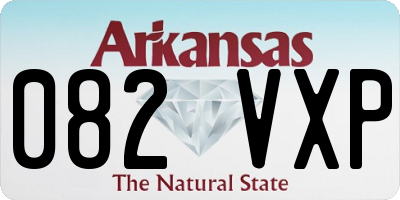 AR license plate 082VXP