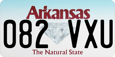AR license plate 082VXU