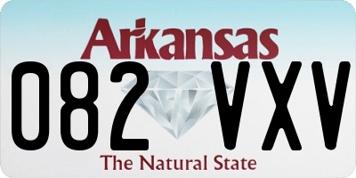 AR license plate 082VXV