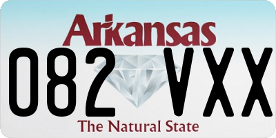 AR license plate 082VXX