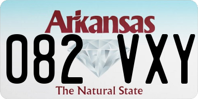 AR license plate 082VXY