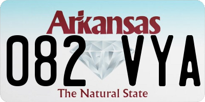 AR license plate 082VYA