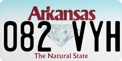 AR license plate 082VYH