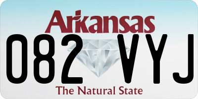 AR license plate 082VYJ