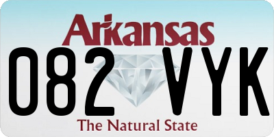 AR license plate 082VYK