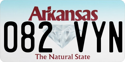 AR license plate 082VYN