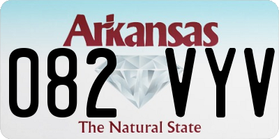 AR license plate 082VYV