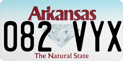 AR license plate 082VYX
