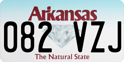 AR license plate 082VZJ