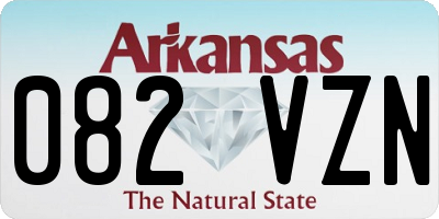 AR license plate 082VZN