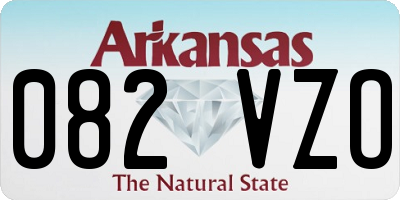 AR license plate 082VZO