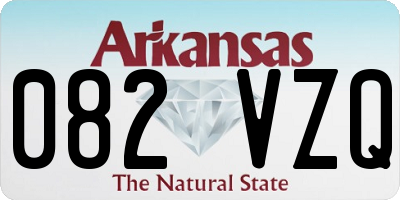 AR license plate 082VZQ