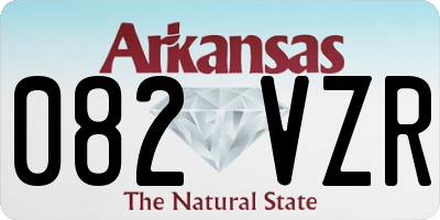 AR license plate 082VZR