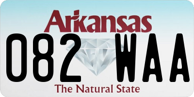 AR license plate 082WAA