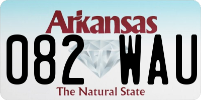 AR license plate 082WAU