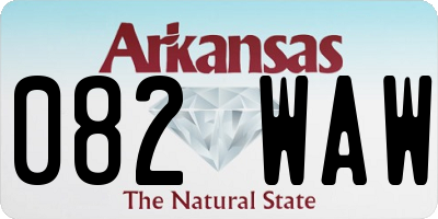 AR license plate 082WAW