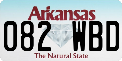 AR license plate 082WBD