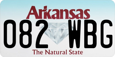 AR license plate 082WBG