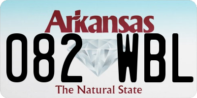 AR license plate 082WBL