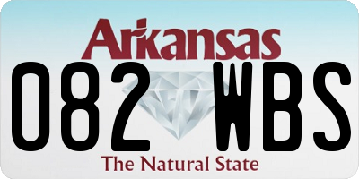 AR license plate 082WBS