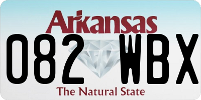AR license plate 082WBX