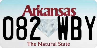 AR license plate 082WBY
