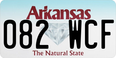 AR license plate 082WCF