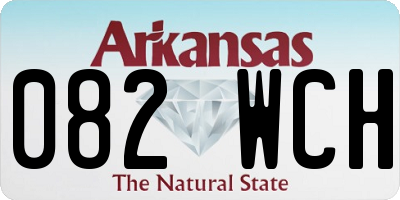 AR license plate 082WCH