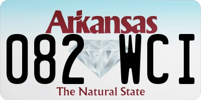 AR license plate 082WCI