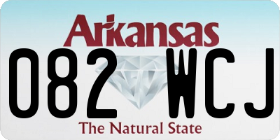 AR license plate 082WCJ