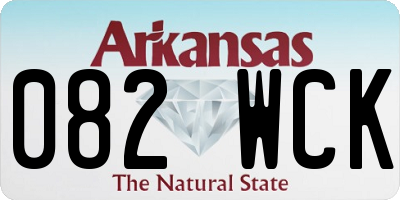 AR license plate 082WCK