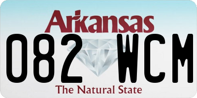 AR license plate 082WCM
