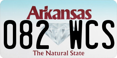 AR license plate 082WCS