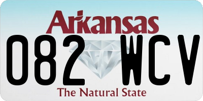 AR license plate 082WCV