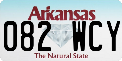 AR license plate 082WCY