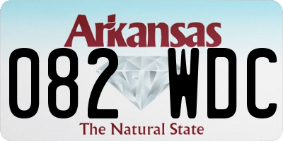 AR license plate 082WDC