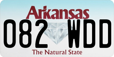 AR license plate 082WDD