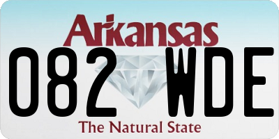 AR license plate 082WDE