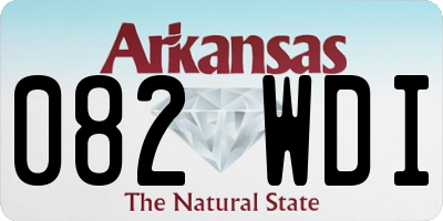 AR license plate 082WDI