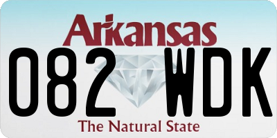 AR license plate 082WDK